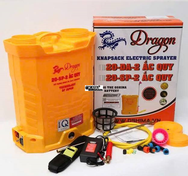 binh xit dien phun thuoc tru sau 20 lit dragon 20dp hinh 0