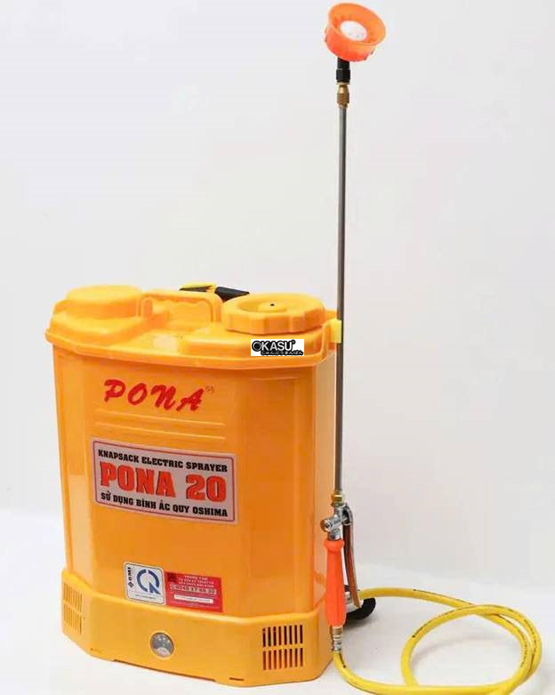 binh xit dien phun thuoc 20 lit pona pn20 (ac qui 12v8ah) hinh 1