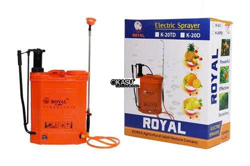 binh xit thuoc chay bang dien royal 20l k-20td hinh 0