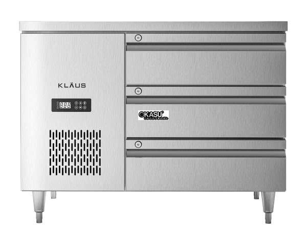 ban dong inox 3 ngan keo klaus kdf-2.1-1w hinh 0