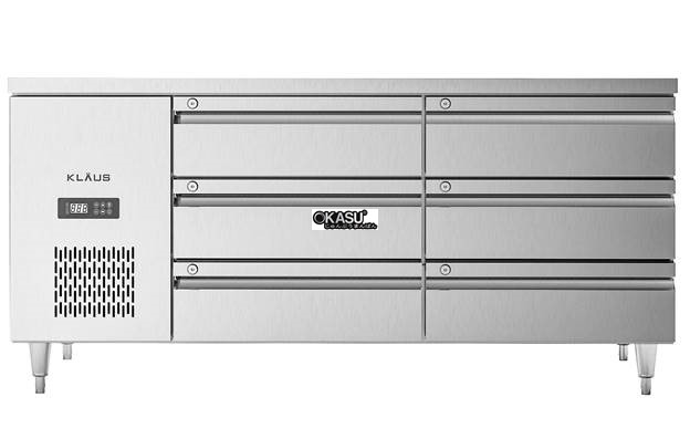 ban mat inox 6 ngan keo klaus kdc-2.1-2w hinh 0