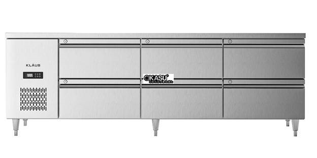 ban mat inox 6 ngan keo klaus kdc-2.1-3n hinh 0