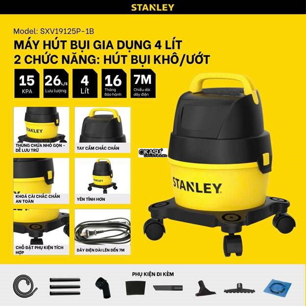 may hut bui 2 chuc nang stanley sxv19125p-1b – 4l – 15kpa hinh 0