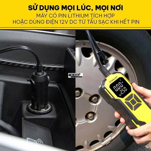 dung cu da nang bom xe, den pin led, sac du phong stanley sxif0101 hinh 2