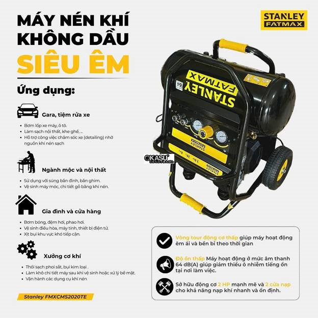 may nen khi khong dau stanley fatmax fmxcms2020te (20 lit) hinh 0