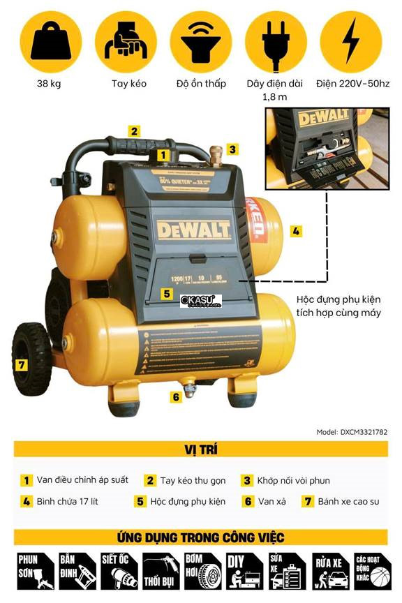 may nen khi khong dau 17l dewalt dxcm3321782 hinh 1
