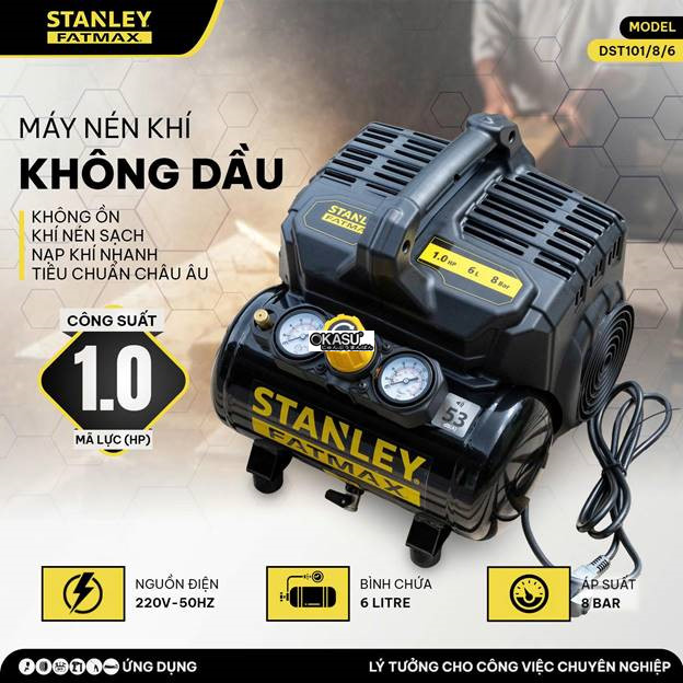 may nen khi khong dau 6l stanley fatmax dst101/8/6 hinh 0