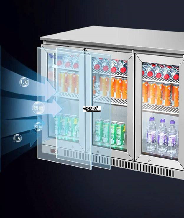 tu minibar inox 3 canh chineng hinh 2