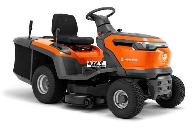 may cat co nguoi lai husqvarna tc 114 (kem thung gom co) hinh 0