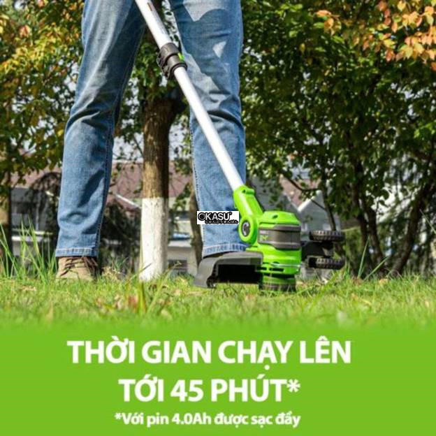 may cat co day tay dung pin greenworks g24lt30 (24v) (than may) hinh 3
