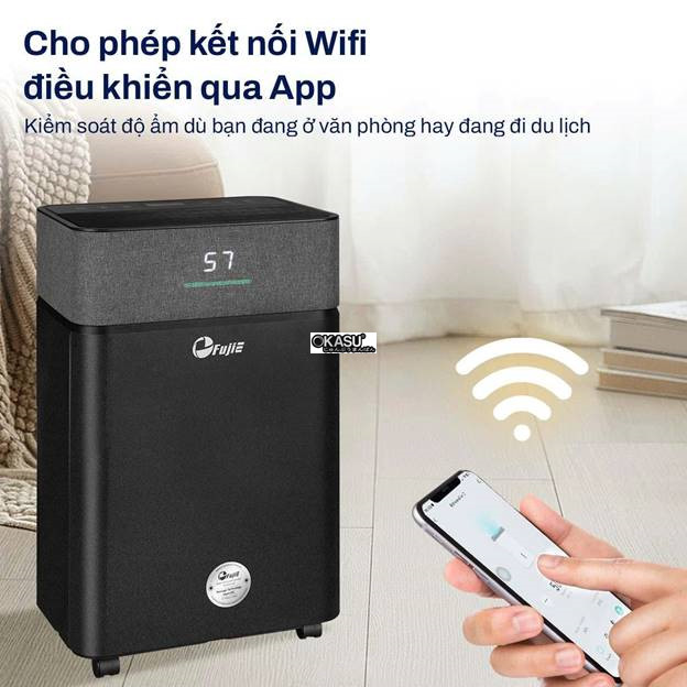 may hut am fujie hm-916ed 16 lit/ngay, ket noi wifi hinh 3