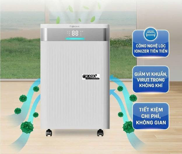 may hut am fujihome dh40nw cong suat 40 lit/ngay, ket noi wifi hinh 2