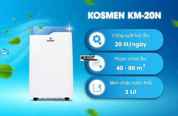 may hut am kosmen km-20n cong suat 20 lit/ngay hinh 2