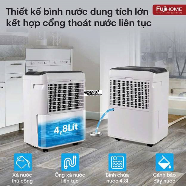 may hut am fujihome dh35w-hepa (35lit/ngay) ket noi wifi hinh 6