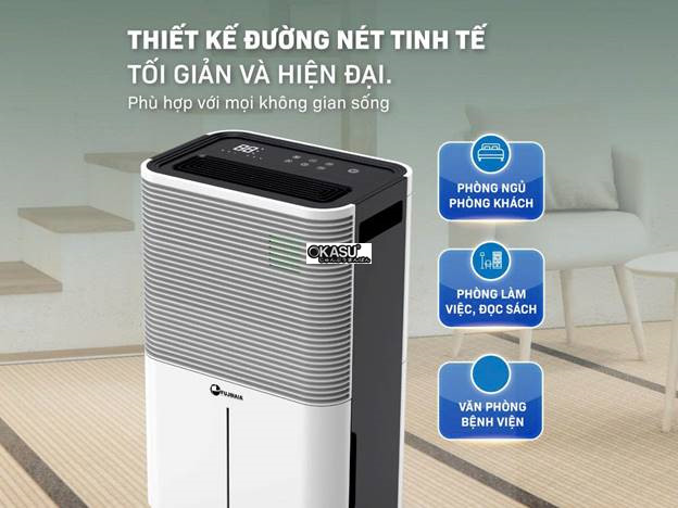may hut am fujihaia dh25w cong suat 25 lit/ngay, co ket noi wifi hinh 7