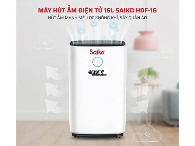 may hut am saiko hdf-16 cong suat 16 lit/ngay hinh 0