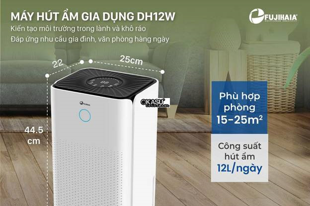may hut am fujihaia dh12w cong suat 12 lit/ngay hinh 1