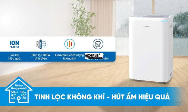 may hut am loc khong khi daikin jpf12av2 cong suat 23 lit/ngay hinh 0