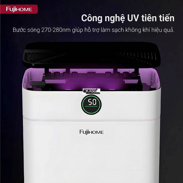 may hut am fujihome dh18w-hepa (18lit/ngay) ket noi wifi hinh 2