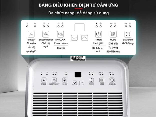 may hut am fujihome dh20w cong suat 20 lit/ngay, ket noi wifi hinh 2