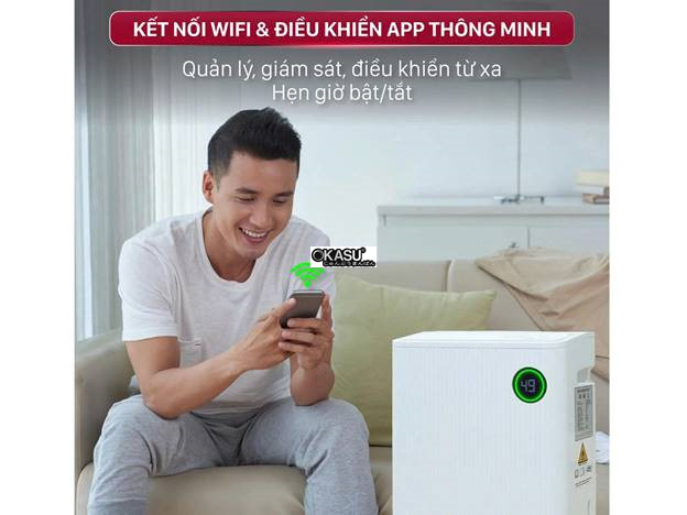 may hut am fujihome dh25w-hepa-new (25lit/ngay) ket noi wifi, mang hepa hinh 2