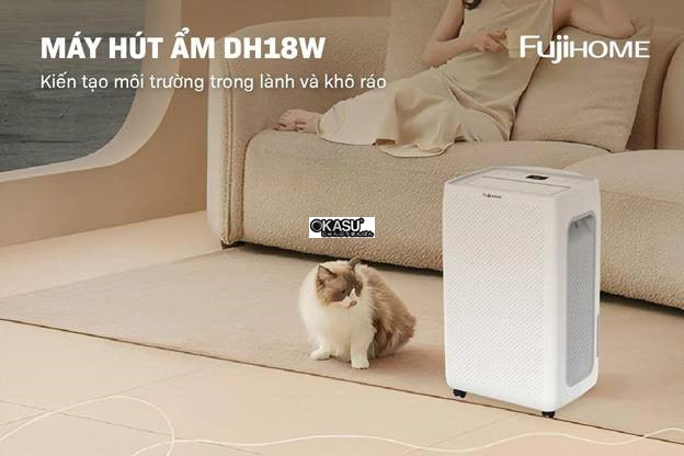 may hut am fujihome dh18w (18lit/ngay), ket noi wifi hinh 1