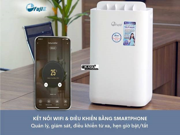 may hut am loc khong khi fujie hm-925ec pro ket noi wifi hinh 3