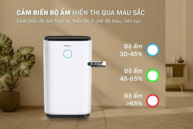 may hut am fujihome dh25w-hepa (25lit/ngay) ket noi wifi, mang hepa hinh 5
