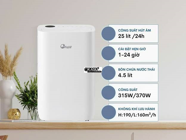 may hut am loc khong khi fujie hm-925ec pro ket noi wifi hinh 0