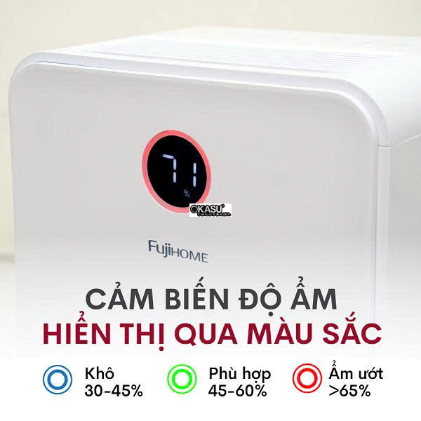 may hut am fujihome dh16w cong suat 16 lit/ngay, ket noi wifi hinh 3