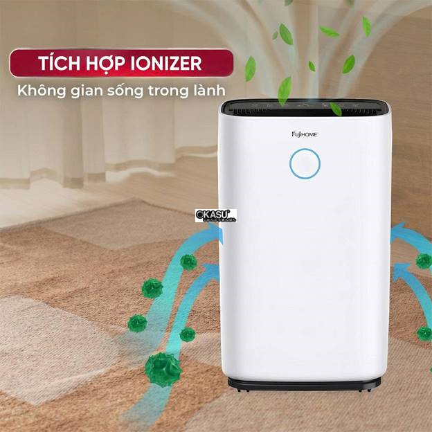 may hut am fujihome dh25w-hepa (25lit/ngay) ket noi wifi, mang hepa hinh 2