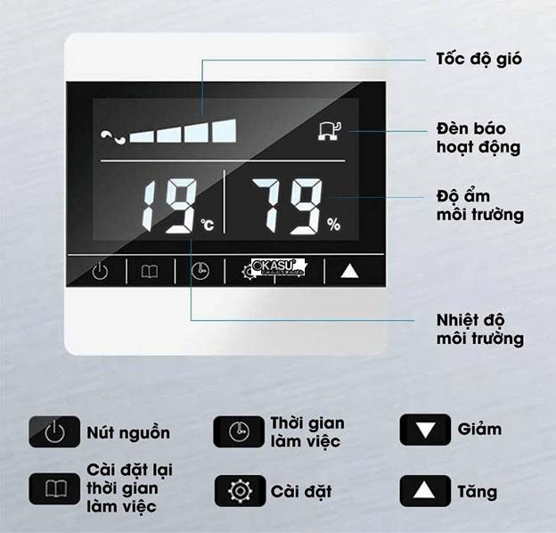 may hut am treo tran kosmen km-26e cong suat 26 lit/ngay hinh 1