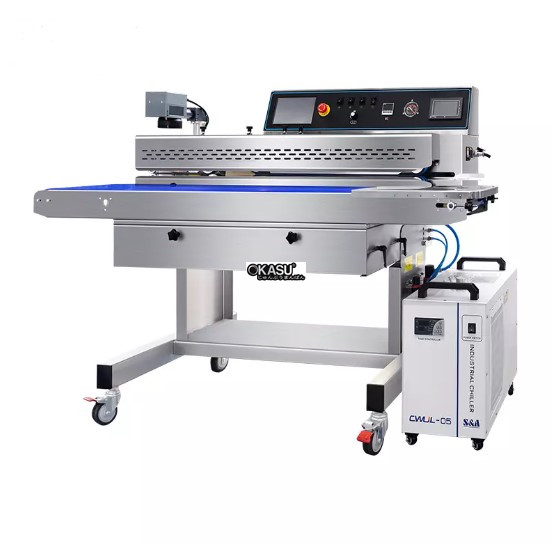 may han mieng tui lien tuc hualian frj-1120wh (co chuc nang hut khi & bom khi) tich hop may khac laser uv/co2 hinh 0